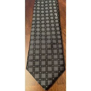 Report Collection Black, 100% Silk Men’s Neck Tie